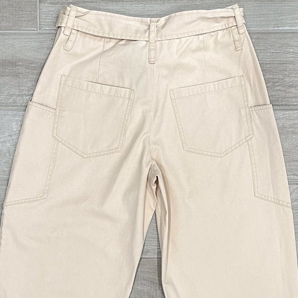 Marissa Webb Adler Canvas High-Rise Balloon Barrel Leg Ankle Pant in Chiffon - Picture 8 of 16